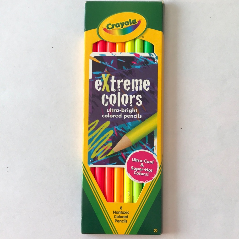Crayola Extreme Colors Ultra-Bright Colored Pencils - Multi (8 Pack)